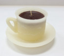 náhled Krémová svíčka šálek káva GD DESIGN