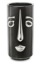 náhled Keramická čierna váza so striebornou tvárou GD DESIGN