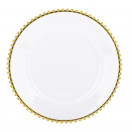 náhled Dekoratívny plastový tanier so zlatým okrajom GD DESIGN