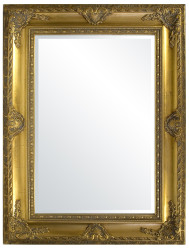 Zlaté zrkadlo s výrazným zdobením 120 cm