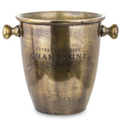 Zlatá chladiaca nádoba na šampanské
