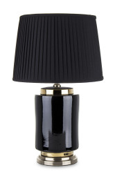 Čierna lampa so zlatými detailami