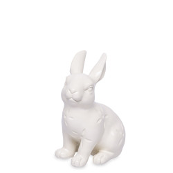 Dekorativní figurka zajíc bílý