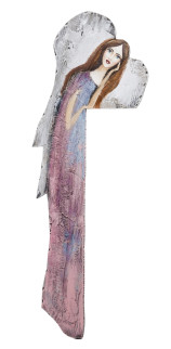 detail Maľba anjela v dúhových šatách GD DESIGN