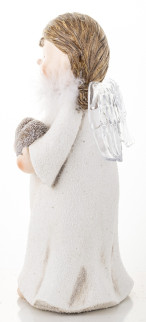detail Vianočná figúrka anjel chlapček s ľad osvetlením GD DESIGN