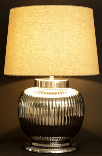 detail Keramická lampa strieborná GD DESIGN