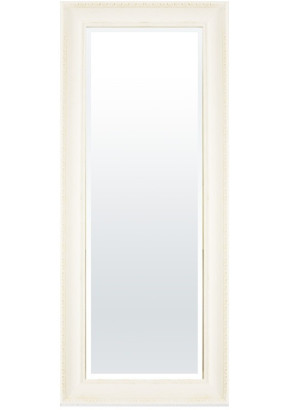Drevené zrkadlo biele