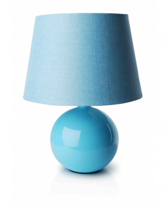Modrá stolná lampa