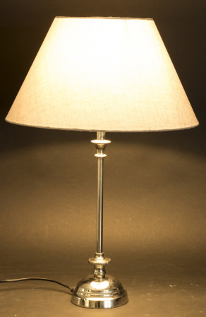 detail Stolová lampa kovová strieborná GD DESIGN