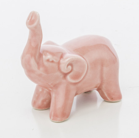 detail Figúrka slon z keramiky BIELÝ GD DESIGN