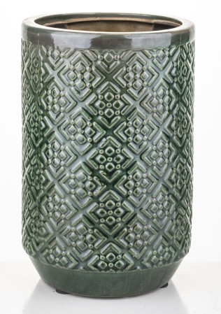 detail Váza s ornamentmi zelená GD DESIGN