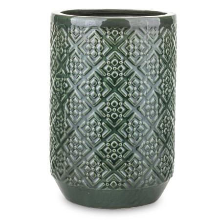 detail Zelená váza s ornamentmi GD DESIGN