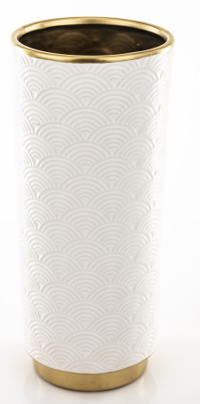 detail Keramická váza so zlatým detailom 30 cm GD DESIGN