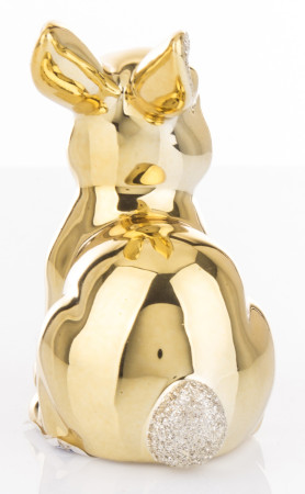 detail Dekoračná figúrka králik zlatý GD DESIGN