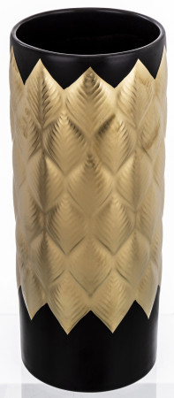 detail Keramická váza čierna so zlatou mozaikou GD DESIGN