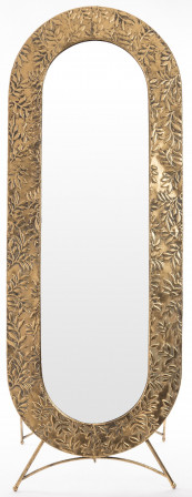detail Zrkadlo stojacie zlaté GD DESIGN