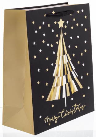 detail Vianočná darčeková taška so stromčekom 32 cm GD DESIGN