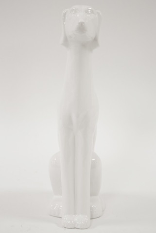 detail Porcelánový biely pes GD DESIGN