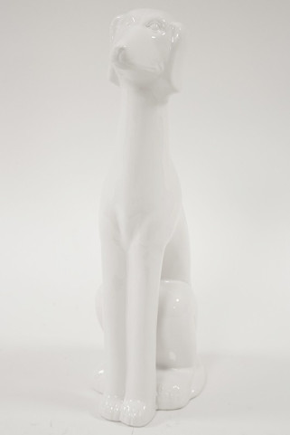 detail Porcelánový biely pes GD DESIGN