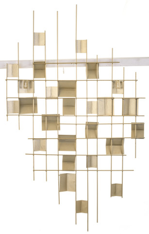 detail Nástenná dekorácia zlatá abstrakcia GD DESIGN