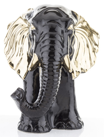 detail Porcelánový slon se zlatýma ušima GD DESIGN