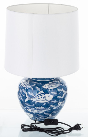 detail Keramická lampa s rybičkami GD DESIGN