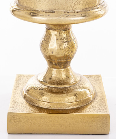 detail Okrasná váza na nôžke zlatá GD DESIGN