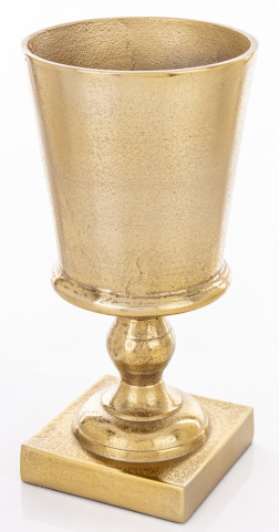 detail Okrasná váza na nôžke zlatá GD DESIGN