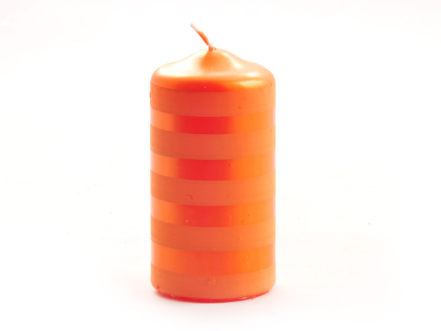 detail Jarná sviečka oranžový pruh GD DESIGN