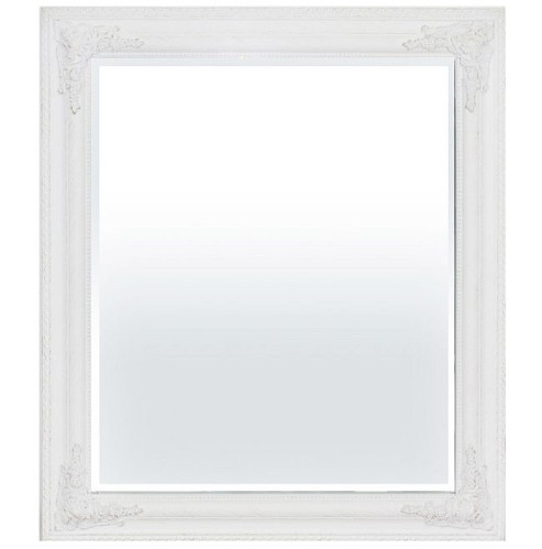Biele zrkadlo s patinou