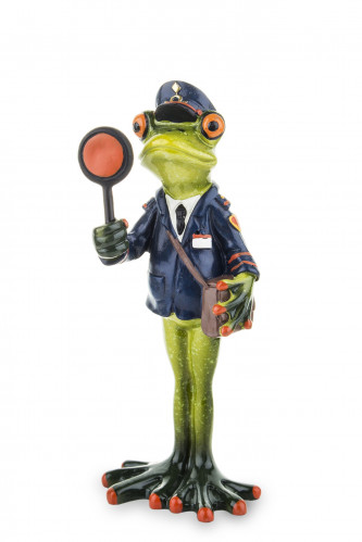 Figúrka žaba policajt