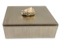 náhled Škatuľka na šperky šampaň s kameňom GD DESIGN