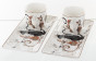 náhled Porcelánové šálky na espresso s podtáckom 80 ml GD DESIGN