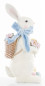 náhled Biely zajačik s modrou mašľou  GD DESIGN