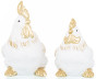 náhled Keramická sliepka bielo-zlatá GD DESIGN
