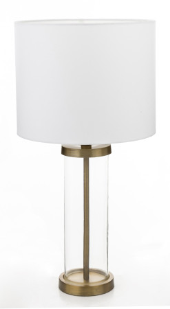 detail Stolová lampa sklo-zlatý kov GD DESIGN