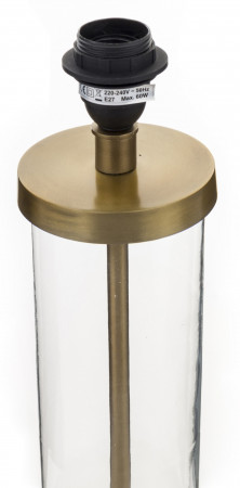 detail Stolová lampa sklo-zlatý kov GD DESIGN