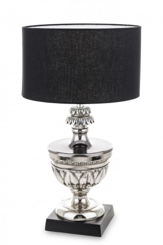 Čierna dizajnová stolná lampa