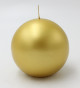 náhled Sviečka guľa metalická zlatá 10cm GD DESIGN