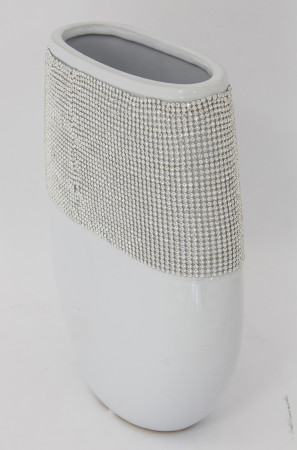 detail Oválna váza s kamienkami GD DESIGN