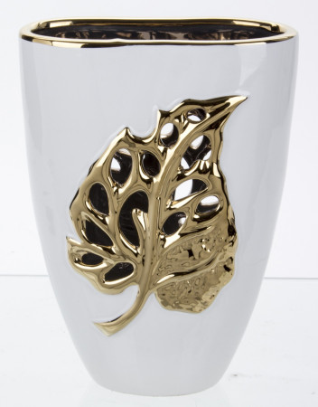 detail Keramická váza s listem GD DESIGN