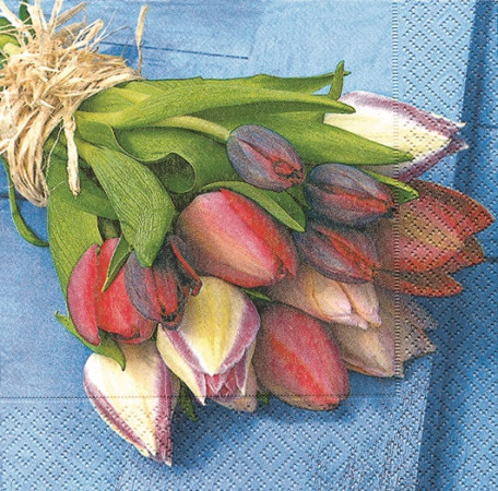 detail Ubrousky s tulipány GD DESIGN