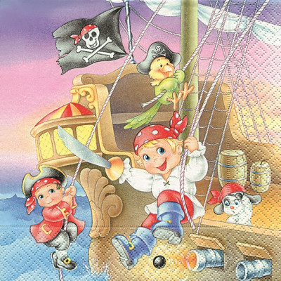 Ubrousky dětské s piráty