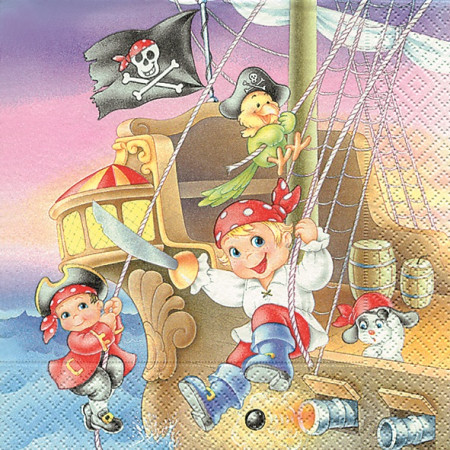 detail Obrúsky detské s pirátmi GD DESIGN