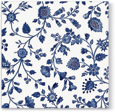 detail Dekoračné servítky modré kvety GD DESIGN