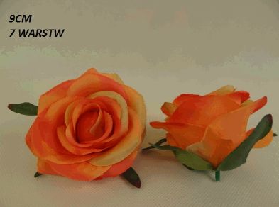 detail Oranžový květ růže na aranžování 1 ks GD DESIGN