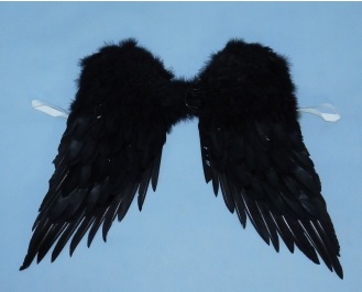 Čierne krídla na zavesenie veľké