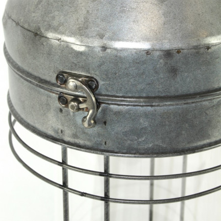 detail Kovový lampáš šedý GD DESIGN
