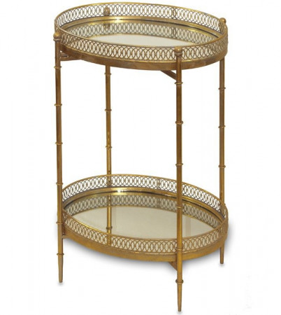 detail Kovový zlatý stolík GD DESIGN