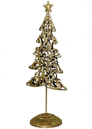 detail Zlatý kovový stromček GD DESIGN
